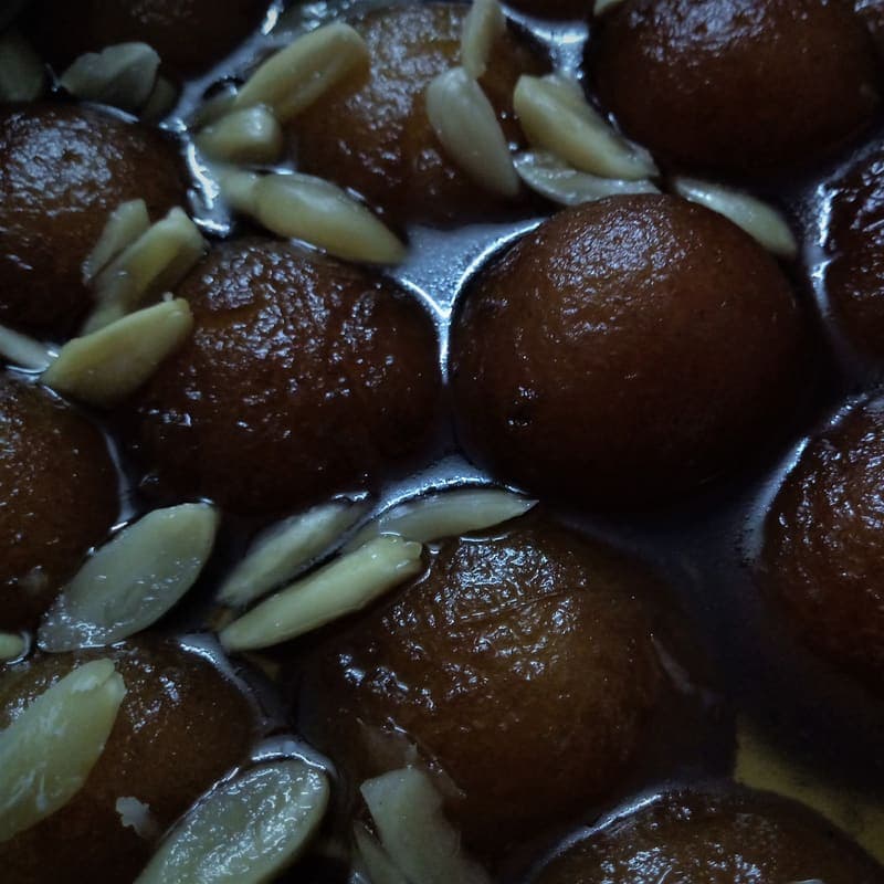 Gulab Jamun with Ice Cream