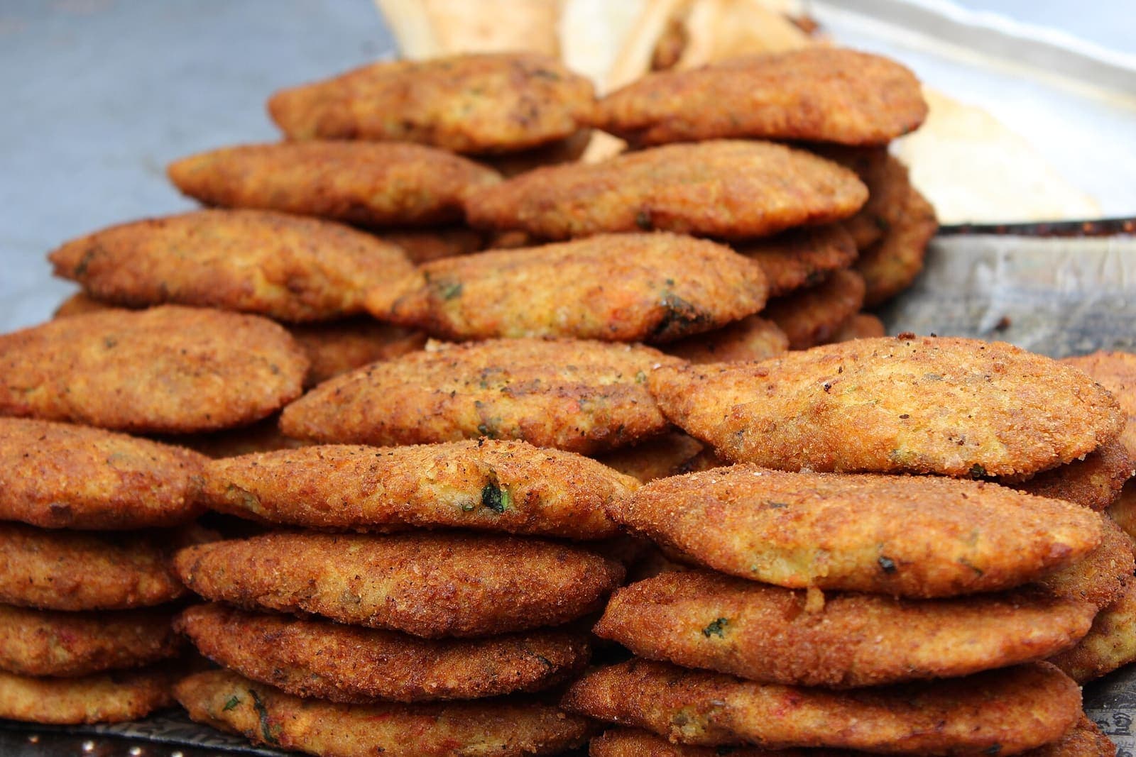 Aloo tikki, crisp and golden fried potato patties, the snack sold all over North India